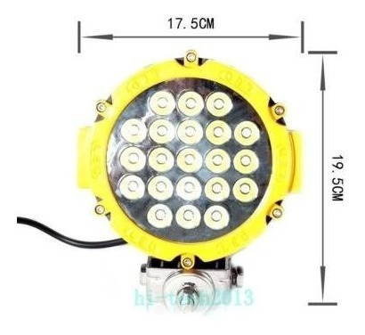 Neblinero Led Cree Redondo 7 Pulgadas 21 Led 63w Jeep 4x4