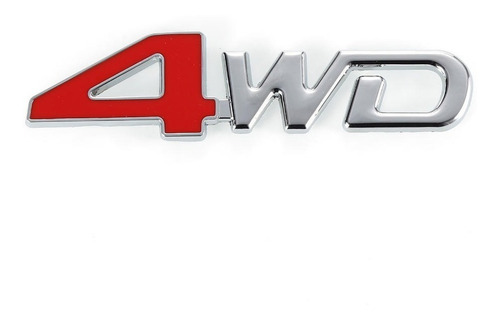 Logo Emblema 4wd 12.6x3.2cm Metálico
