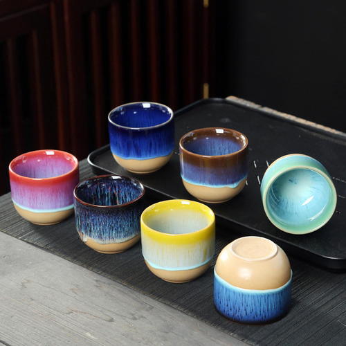 Zz Tazas De Cerámica, Taza De Sake De 150ml, Estilo Amarillo