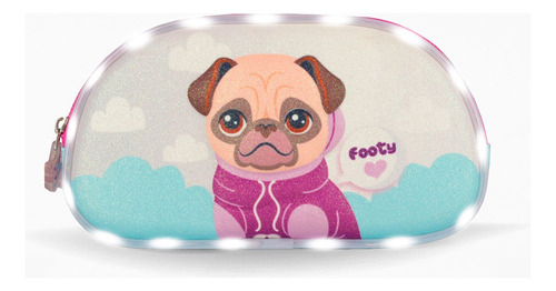 Cartuchera Footy Original Con Luz Perrita