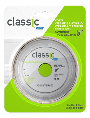 Disco de diamante contínuo Norton Classic