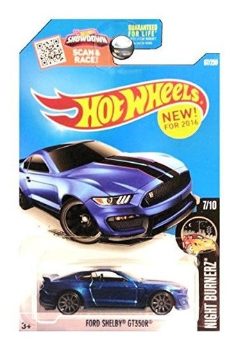 Hot Wheels 2016 Night Burnerz Ford Shelby Gt350r Nu4wp