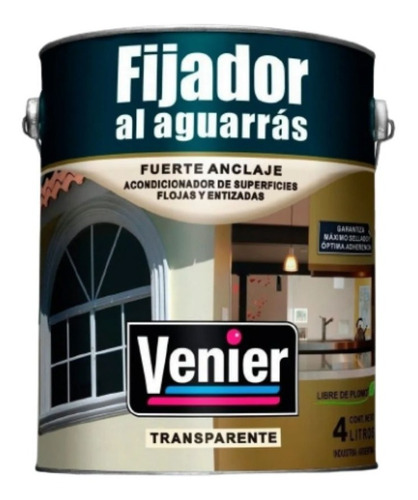 Fijador Al Aguarrás Venier X 4 Litros