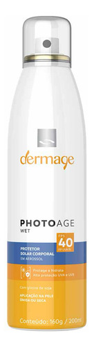 Protetor Solar Em Spray Dermage - Photoage Wet Fps 40 200ml