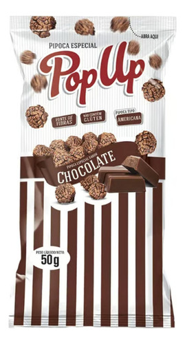 Pipoca Pop Up - Caixa Chocolate 38x50g