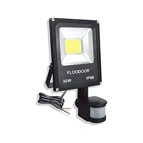 Luz Led Con Sensor De Movimiento Floodoor De 30 W, Seguridad