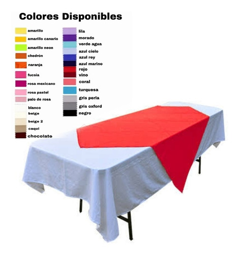 20 Cubremanteles  De 1.50 X 1.50 Varios Colores