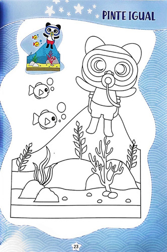 Livro Aprender E Colorir C/ Atividades E Desenhos