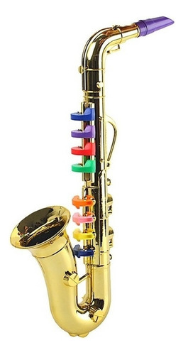 . Toca El Saxofón Con 8 Teclas De Colores Instrumento