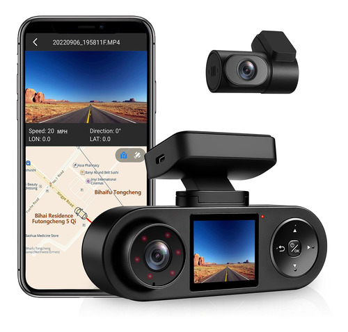 Coxpal 3 Channel Dash Cam For Front And Rear Inside With