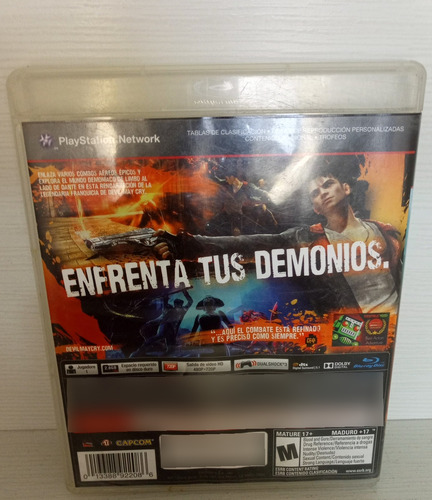 Jogo Ps3: Dmc Devil May Cry / Mídia Física (original) (Usado)