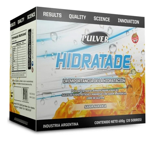 Hidratade Pulver. 600g (20 Sobres X 30g) Bebida Hidratante