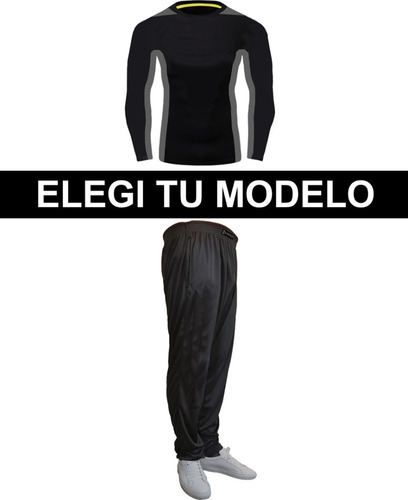 Kit Invierno Conjunto Deportivo Baggy + Remera Manga Larga