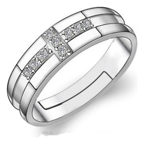 2 Anillos De Plata 925 Promesa Ajustable Compromiso Parejas