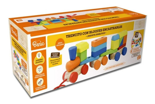 Benic Tren De Madera Con Bloques Encastrables Be05 Shine