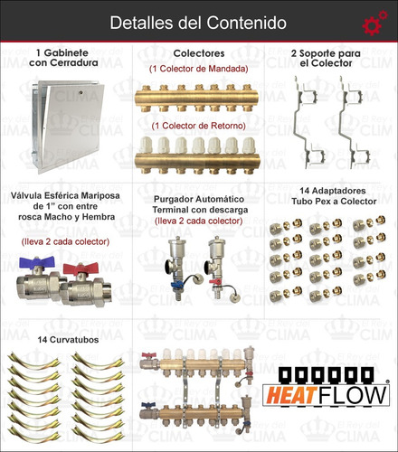 Imagen 4 de 6 de Colector De 7 Vías Heat Flow Super Completo - El Mejor -