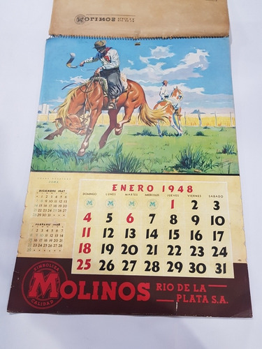 Imagen 5 de 9 de Antiguo Almanaque Molinos Río De La Plata 1949 Mag 58619