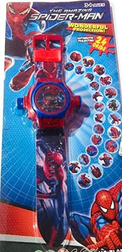Genx Spiderman Image Projector Reloj De Pulsera Para Niños |