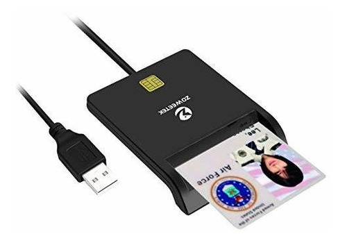 Zoweetek Cac Card Reader Military, Smart Card Reader Dod Mil