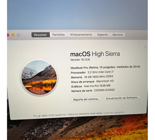 Macbook Pro Retina 15.4 (Usado)