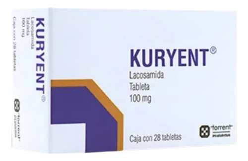 Kuryent 50 Mg Lacosamida 28 Tabletas Antiepiléptico Control
