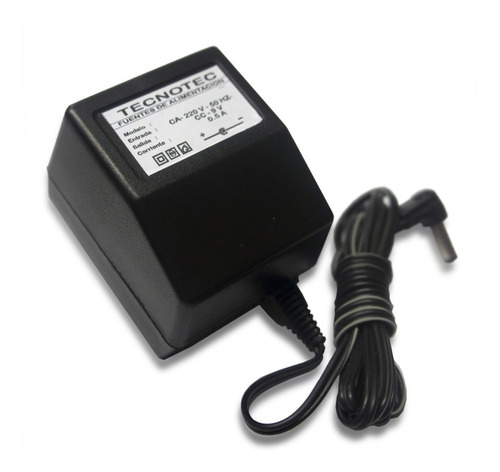 Fuente Tecnotec Transformador Pedales - 9v 0.5amp - Plus