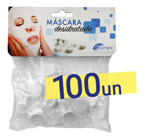Máscara Desidratada Limpeza De Pele, Ozônio 100un 2 Pacotes