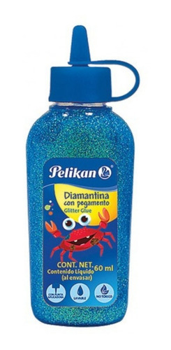 Pegamento Diamantina 60ml V/colores Pelikan Pack C/20 Pzas