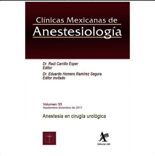 Anestesia En Cirugia Urologica / Vol. 33