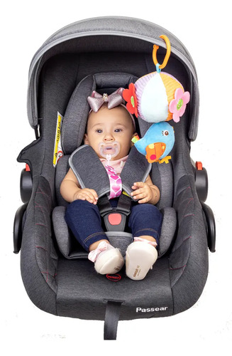 Bebê Conforto Preto Infantil, Cadeira Cadeirinha Para Carro Aconchego