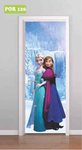 Adesivo de Porta Princesa Frozen