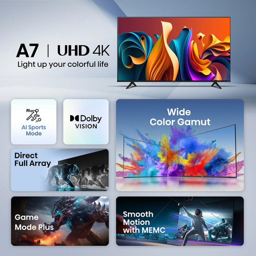 Pantalla Hisense 50 Pulgadas 4k Uhd Smart Google Tv 50a75n