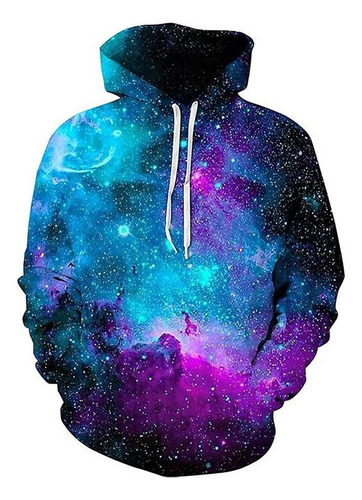 Lt Sudadera Unisex Con Capucha Y Estampado Galaxias En 3d