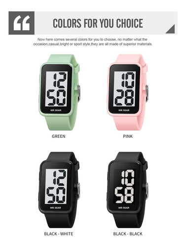 Reloj Digital Led Grande Para Hombre Reloj Deportivo Simple