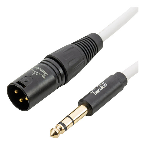 Cabos & Plugs P10 TRS - XLR Macho 50cm Cor Branco