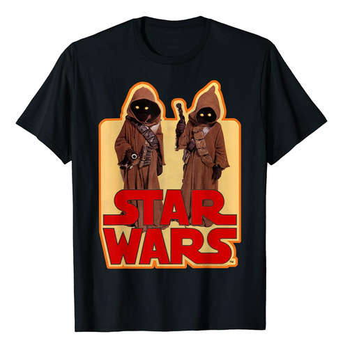 Star Wars Jawas Posando Pegatina Vintage Playera Gráfica