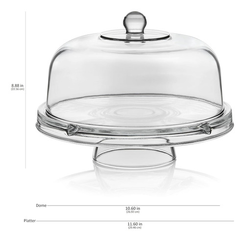 Soporte Para Tartas 6 En 1 Libbey Selene, Ponchera, Espacio