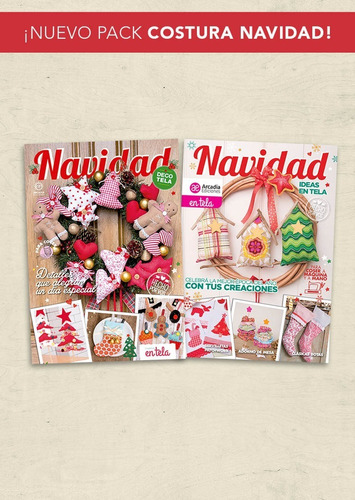 2 Revistas Costura Navidad Adornos Guía Paso A Paso Fácil