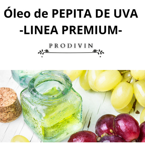 Aceite Oleo De Pepita De Uva 1 Litro - Uso Cosmético