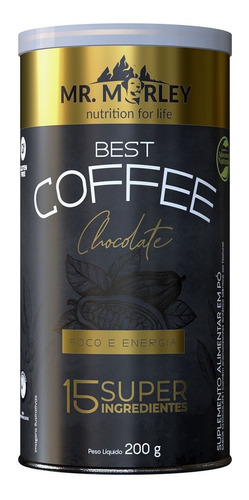 Best Coffee 200g - Mr. Marley- Foco E Energia 0g Carboidrato Sabor Chocolate