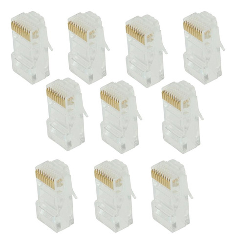 2 X 10 Piezas Rj50 Módulo Rohs Fácil Claro