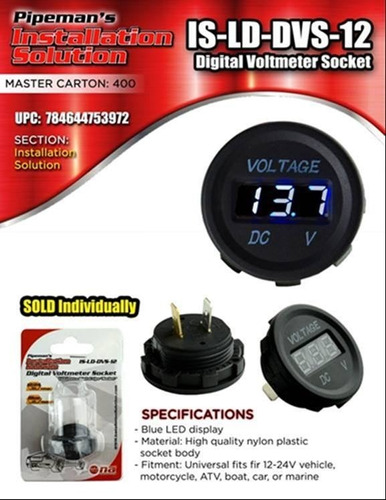 Voltimetro Digital Universal 12v Moto Auto