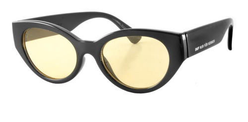 Imagen 2 de 6 de Gafas De Sol Infinit Dublin Negro Brillo Lente Amarilla