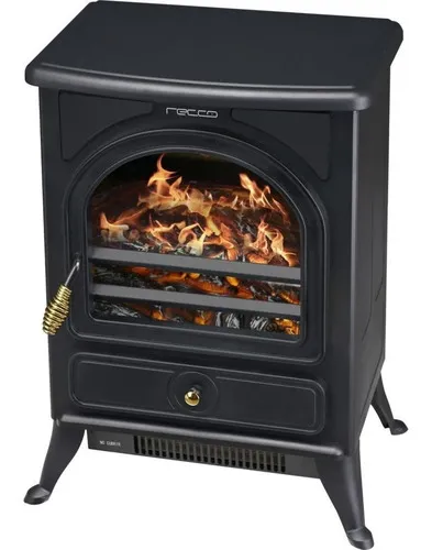 comprar Chimenea Eléctrica Ptc Clásica Color Negro