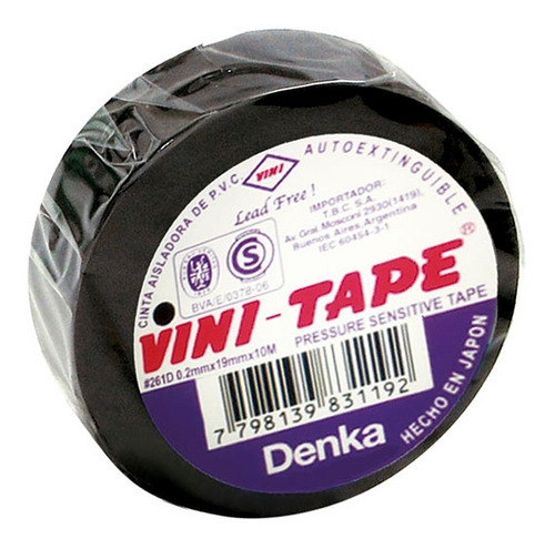 Cinta Aisladora Pvc De 20mts Vini Tape