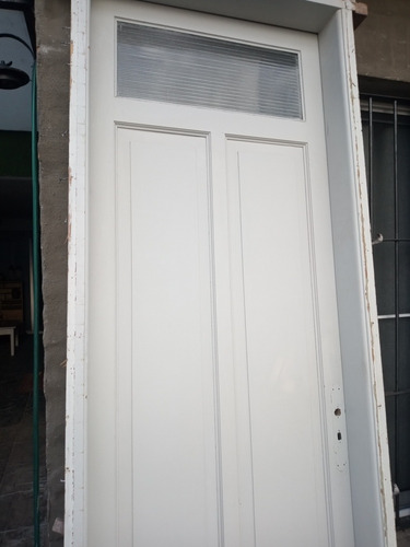 Puertas Puerta Madera Maciza Con Visor Antigua 228x85