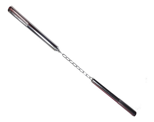Nunchaku Tchaco Ninja E Bastão Militar Combate Metal