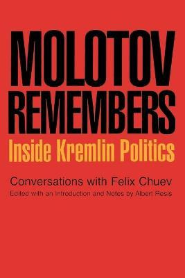 Libro Molotov Remembers - V. M. Molotov