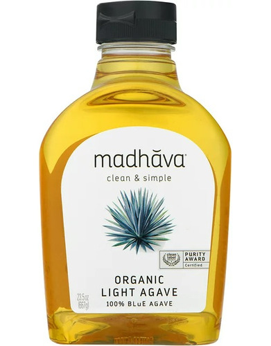 Madhava Néctar De Agave Ligero Organico 667 G