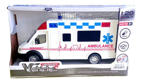 Imagen 1 de 2 de Ambulancia De Juguete Con Luz Y Sonido